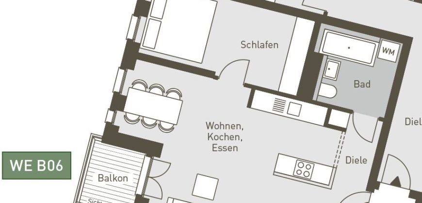 Апартаменты в Берлине, Германия, 53.95 м2
