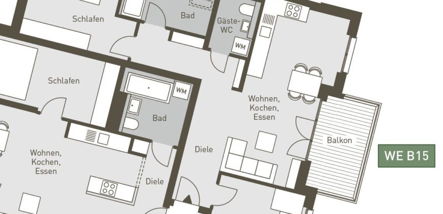 Апартаменты в Берлине, Германия, 76.22 м2