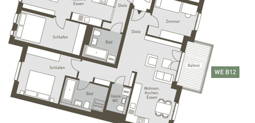 Апартаменты в Берлине, Германия, 76.6 м2