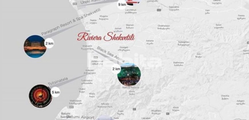 Апартаменты в Кобулети, Грузия, 45 м2