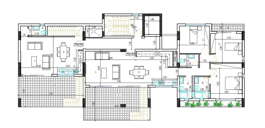 Апартаменты в Ларнаке, Кипр, 143 м2