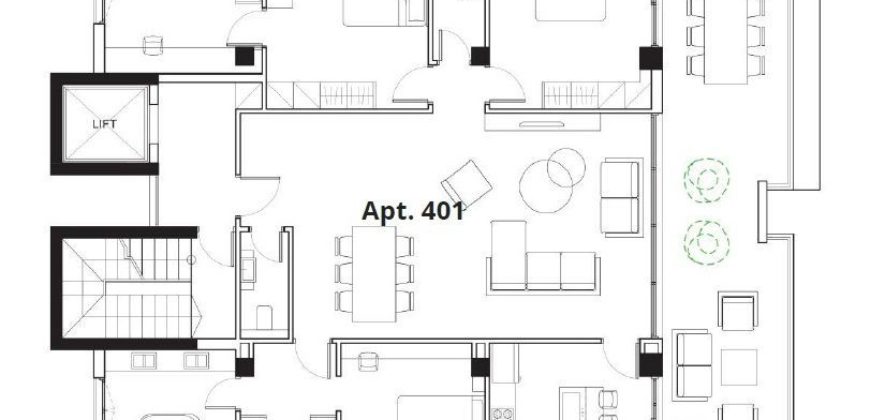 Апартаменты в Лимассоле, Кипр, 117 м2