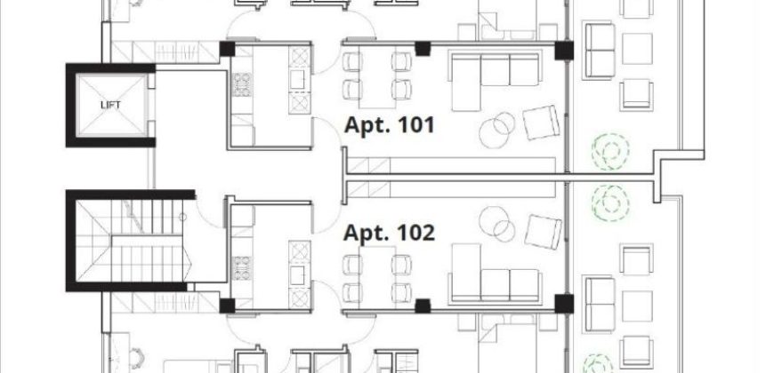 Апартаменты в Лимассоле, Кипр, 117 м2