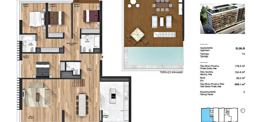 Апартаменты в Лиссабоне, Португалия, 205 м2