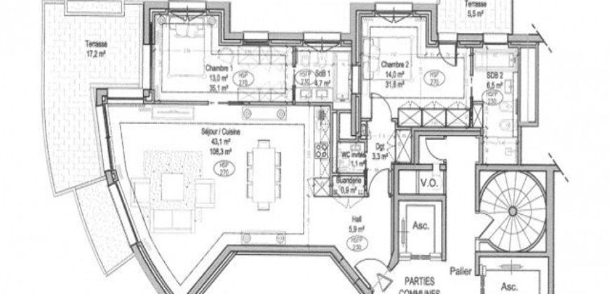 Апартаменты в Монако, Монако, 145 м2