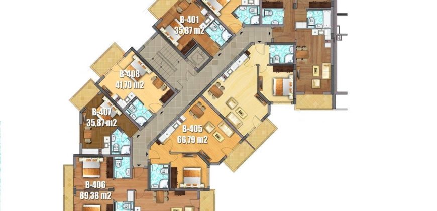 Апартаменты в Святом Власе, Болгария, 89 м2