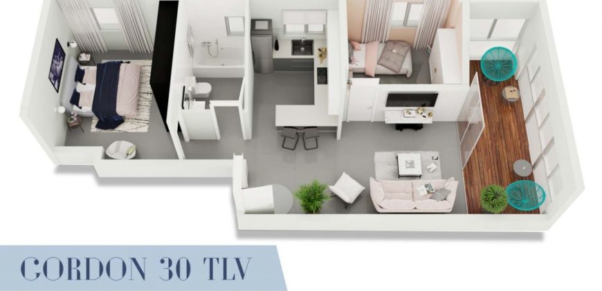 Апартаменты в Тель-Авиве, Израиль, 71 м2