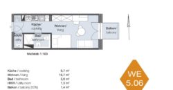 Квартира в Берлине, Германия, 29.6 м2