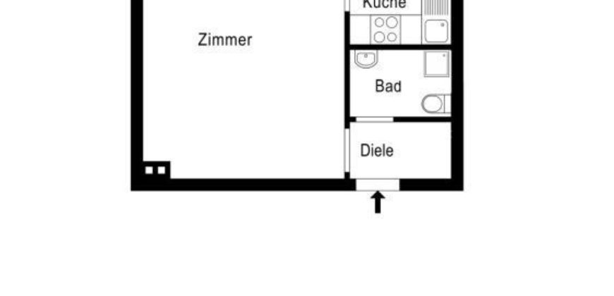 Квартира в Берлине, Германия, 29 м2