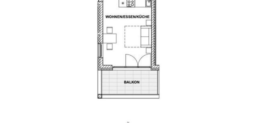 Квартира в Берлине, Германия, 31 м2