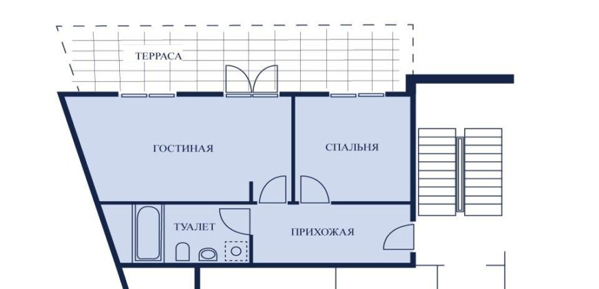Квартира в Берлине, Германия, 61.66 м2