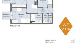 Квартира в Берлине, Германия, 66.5 м2