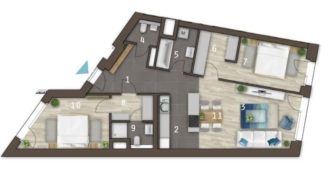 Квартира в Будапеште, Венгрия, 87 м2