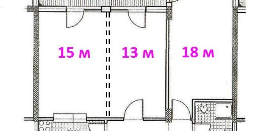 Квартира в Будве, Черногория, 71 м2