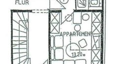 Квартира в Дрездене, Германия, 22 м2