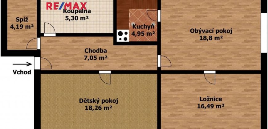 Квартира в Кладно, Чехия, 75 м2