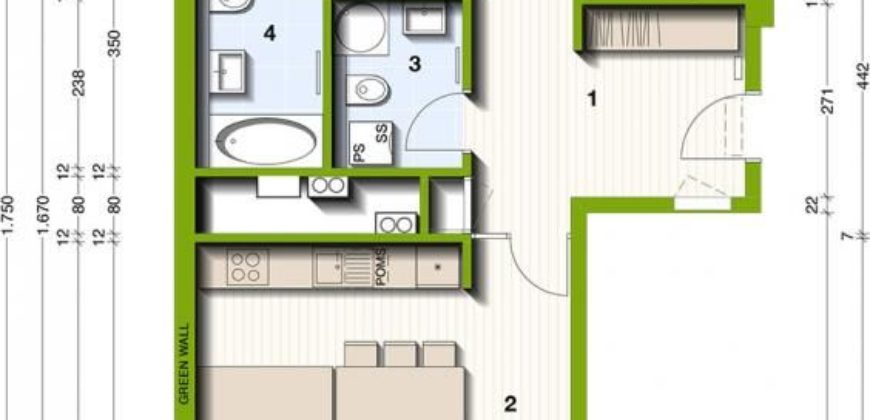 Квартира в Любляне, Словения, 83 м2