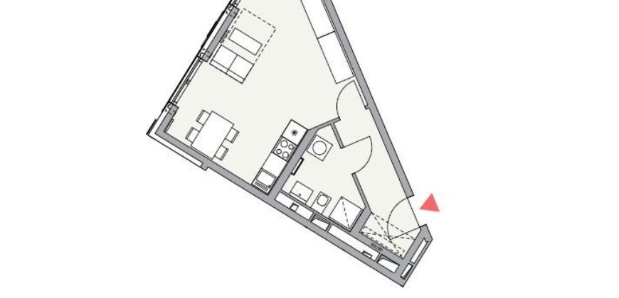 Квартира в Мюнхене, Германия, 35.98 м2