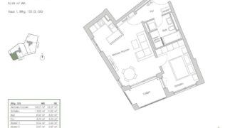 Квартира в Мюнхене, Германия, 50.44 м2