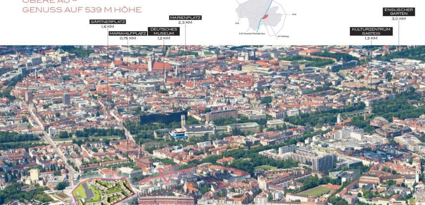 Квартира в Мюнхене, Германия, 51.74 м2