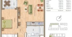 Квартира в Мюнхене, Германия, 53 м2