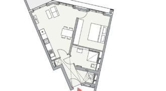 Квартира в Мюнхене, Германия, 55.56 м2