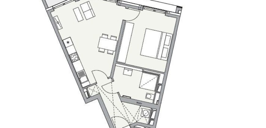 Квартира в Мюнхене, Германия, 55.56 м2