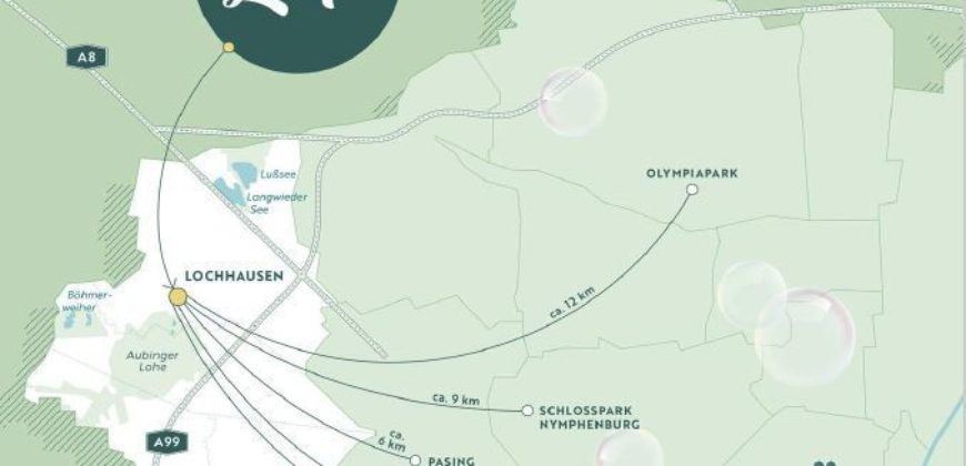 Квартира в Мюнхене, Германия, 61.11 м2