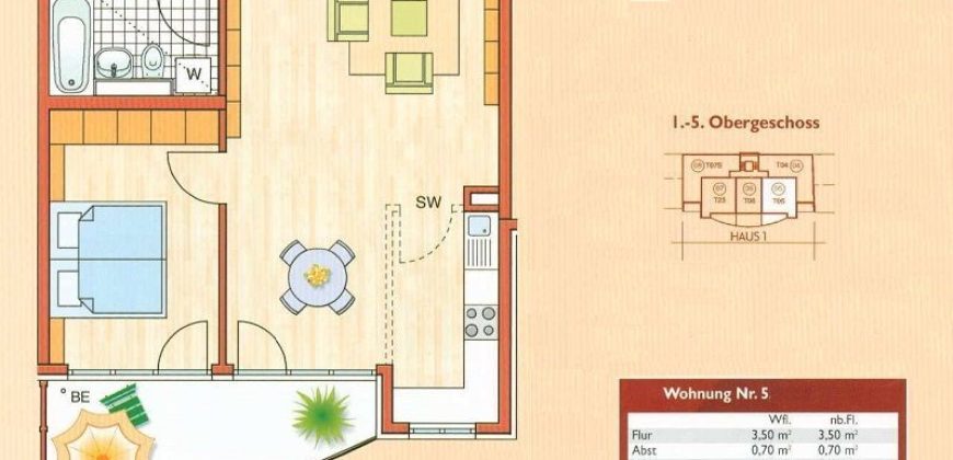 Квартира в Мюнхене, Германия, 65.8 м2