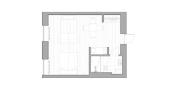 Квартира в Риге, Латвия, 27 м2