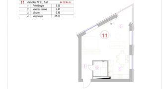 Квартира в Риге, Латвия, 43.8 м2