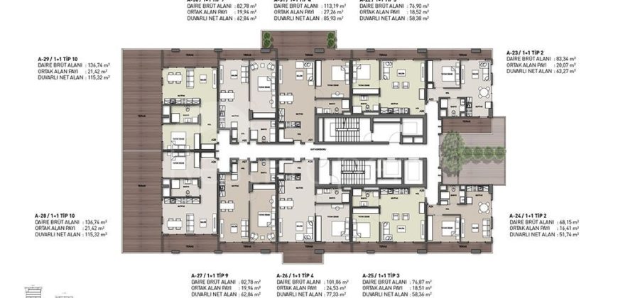 Квартира в Стамбуле, Турция, 59 м2
