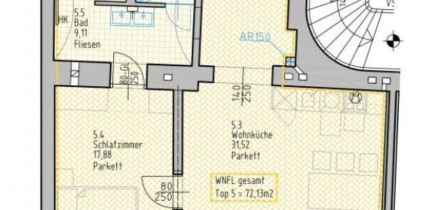 Квартира в Вене, Австрия, 71 м2