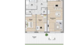 Квартира в Вене, Австрия, 86 м2