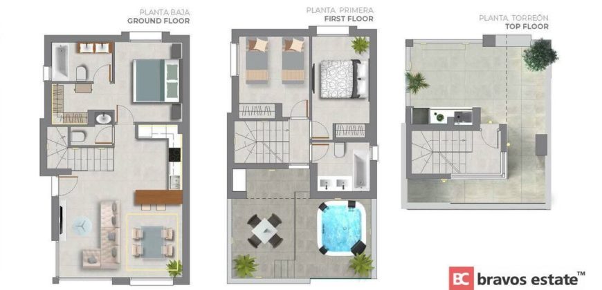 Вилла в Торревьехе, Испания, 125 м2